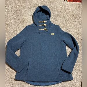 THE NORTH FACE CRESCENT HOODED PULLOVER FLEECE TOP WOMEN'S Large